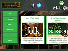 Tablet Screenshot of mchughsbar.com